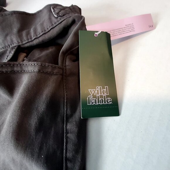 Wild Fable Black Cargo Pants With Elastic Waistband & Multiple Pockets Size M - Picture 11 of 13